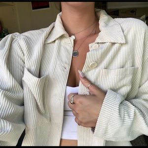 Cropped corduroy jacket